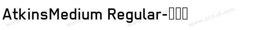 AtkinsMedium Regular字体转换